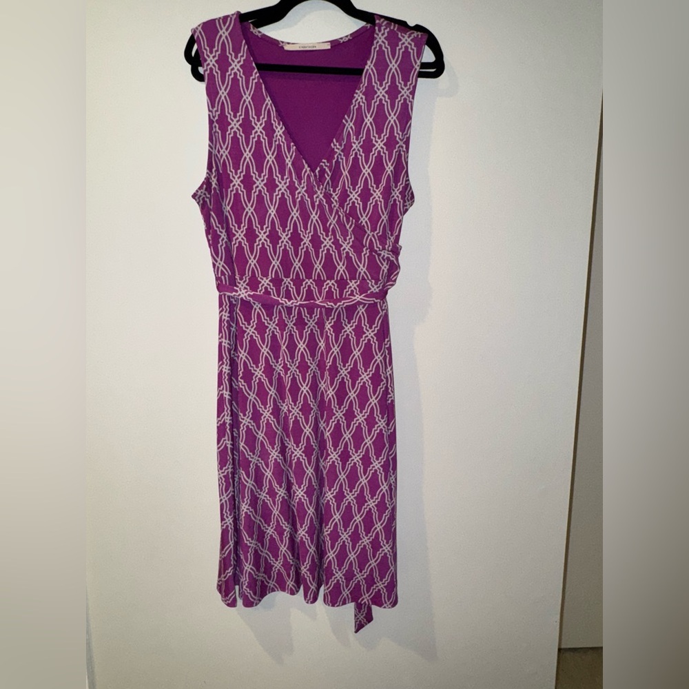 41 Hawthorn Purple Midi Sundress V-Neck Sleeveless